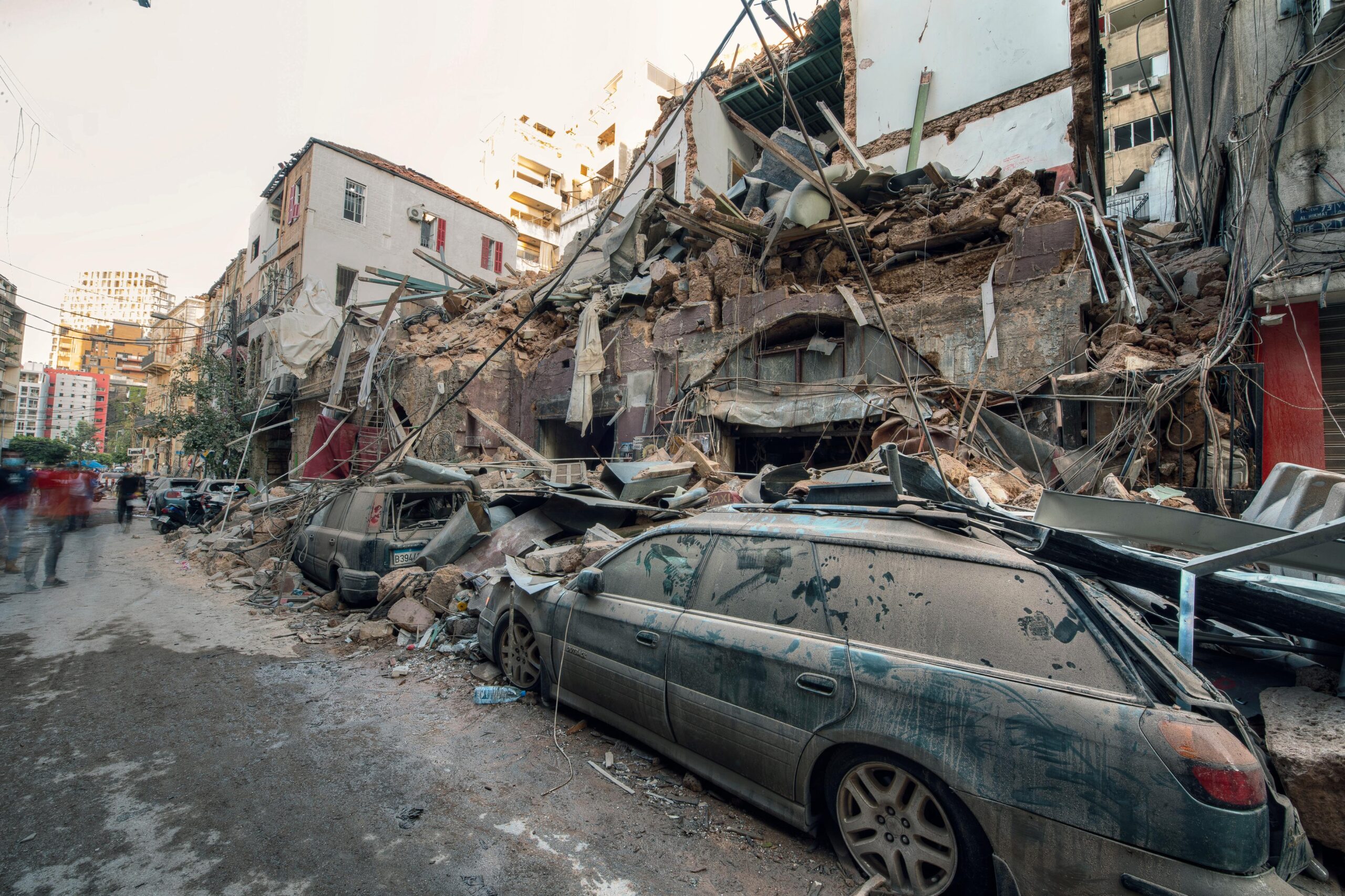 Aftermath of an urban disaster: A stark reminder of the importance of preparedness and survival strategies in city environments.