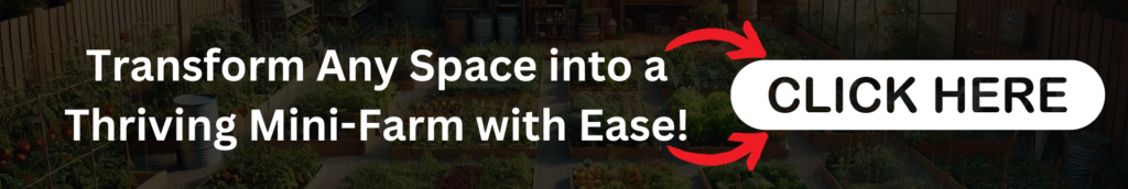 Banner promoting easy transformation of any space into a thriving mini-farm.