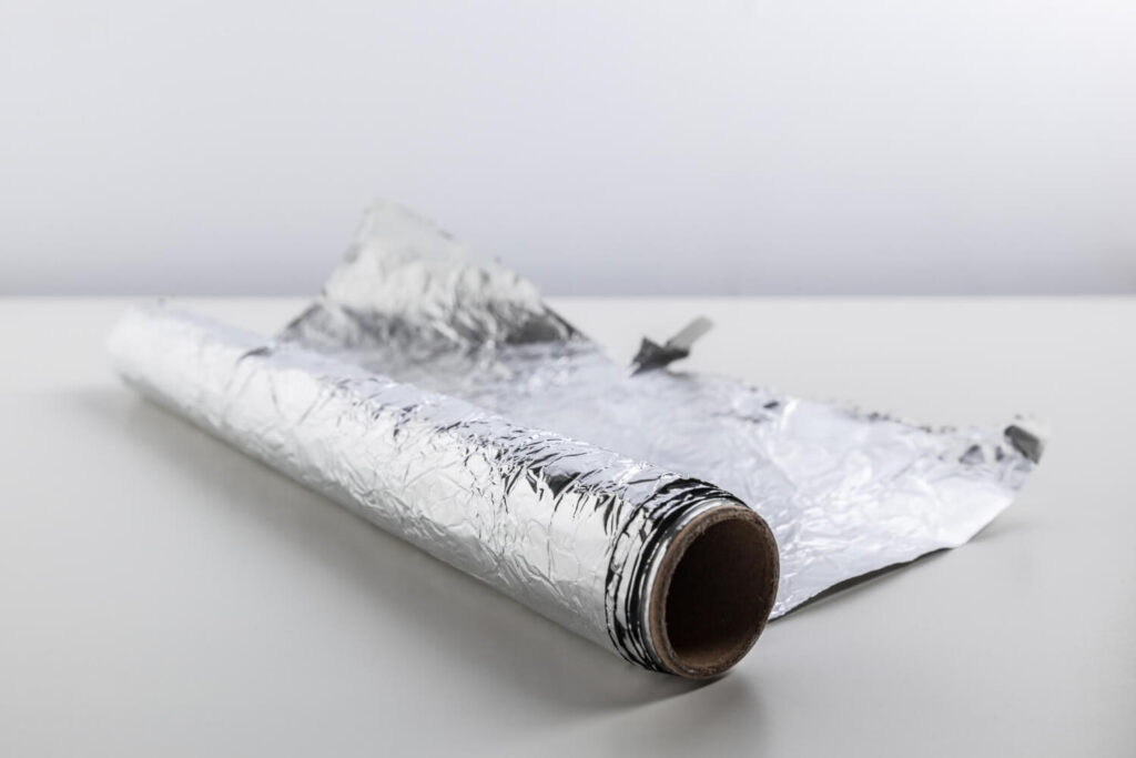 Roll of heavy-duty aluminum foil used for DIY EMP shielding