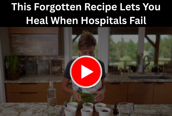 Dr. Apelian preparing natural herbal remedies in rustic kitchen