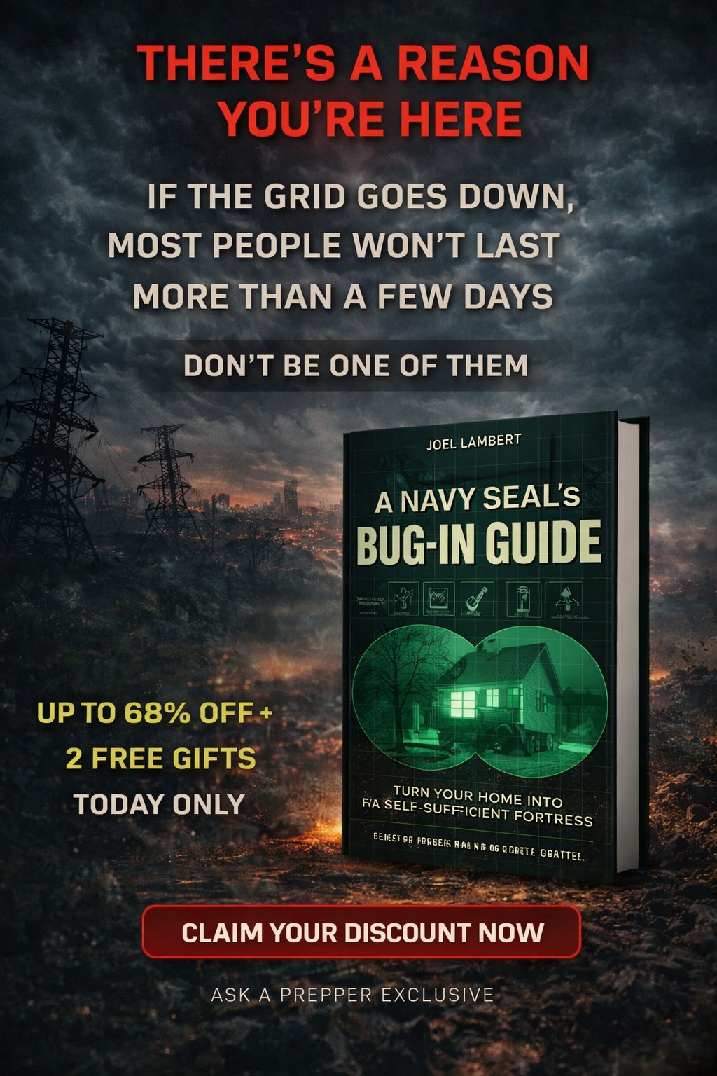 A Navy SEAL's Bug-In Guide offer