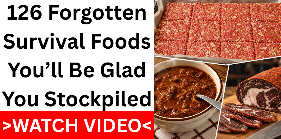 126 Forgotten Survival Foods You'll Be Glad You Stockpiled - watch the video