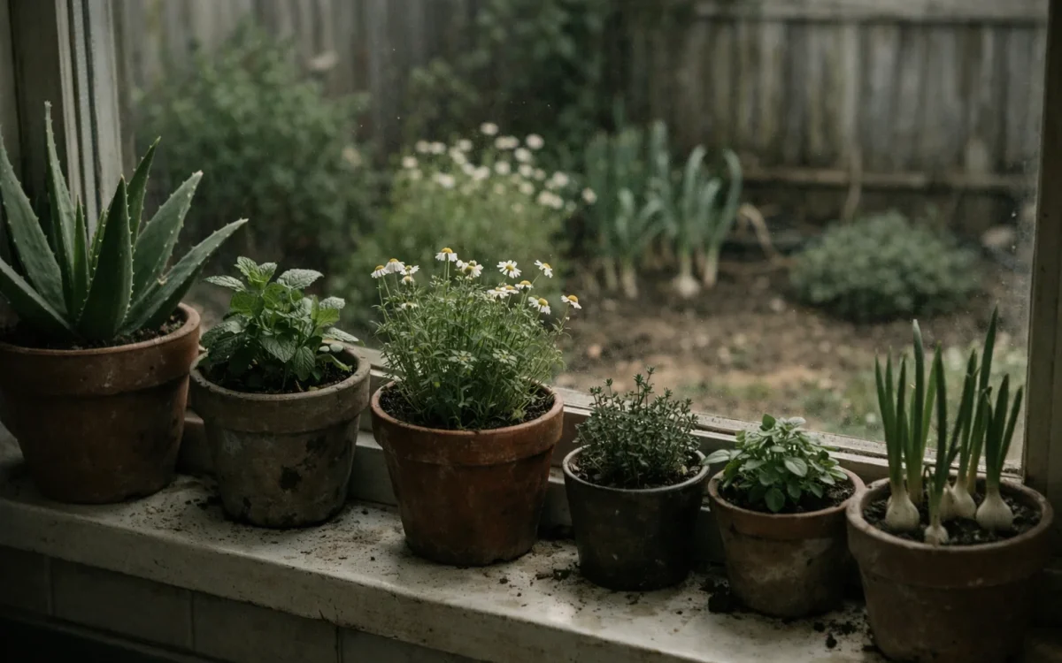 medicinal plants to grow at home on a kitchen windowsill for survival and emergencies
